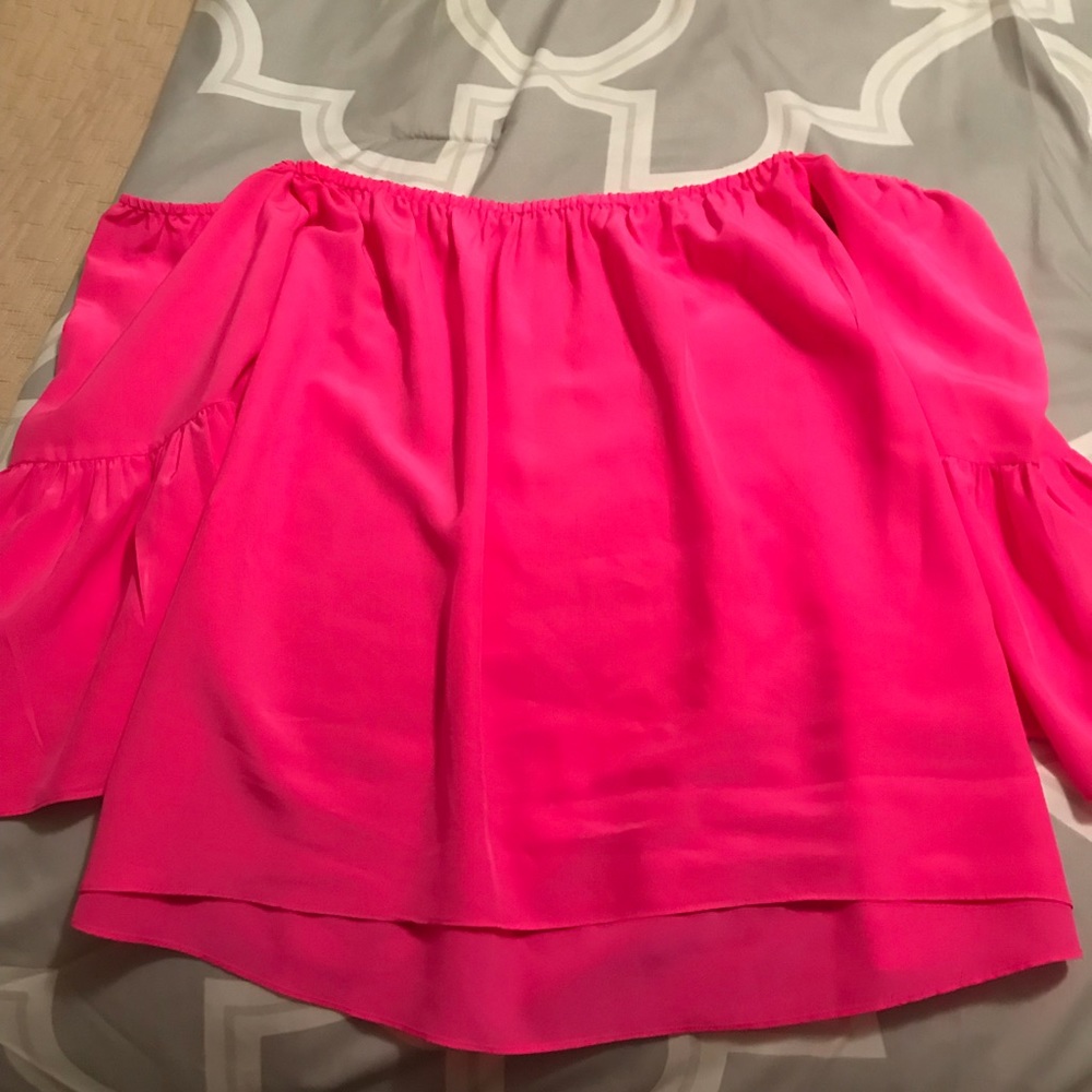 Silk Bright pink Lilly Pulitzer top